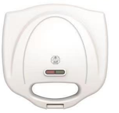 SANDWITCH MAKER WITH GRILL PLATES (BODY :WHITE COLOR) BS PLUG WATT:750
