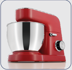 [E02231] STAND MIXER  6 SPEED CONTROL WITH PULSE 4.5L S/S BOWL 1000W COLOR:INJECTION RED COLOR