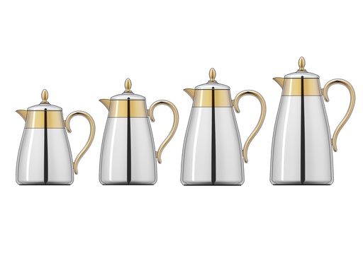 [K19560/35/G] SHAHD FASHION  METAL VACUUM FLASK (FULL GOLD)